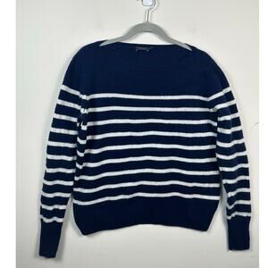 Vineyards Vines Cashmere Linen Blend Striped Sweater Size Large Nautical